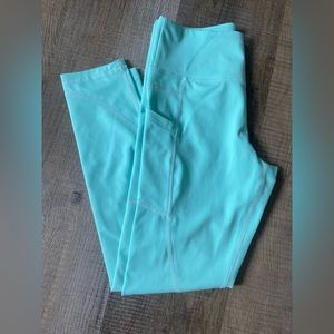 AX sea foam leggings with pockets